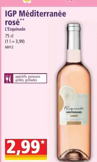Norma IGP Méditerranée rosé** offre