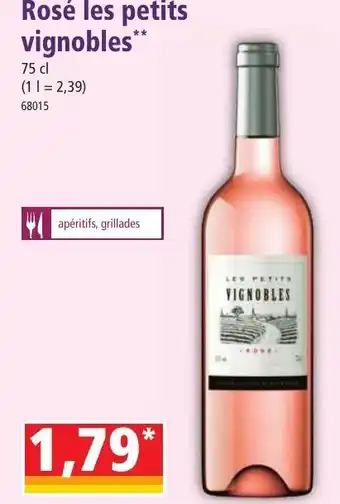 Norma Rosé les petits vignobles** offre