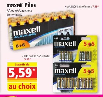 Maxell Piles