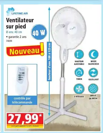 Norma Ventilateur sur pied offre