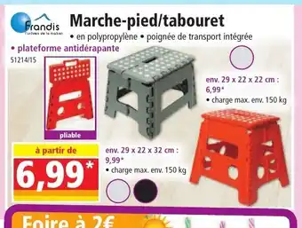 Norma Marche-pied/tabouret offre