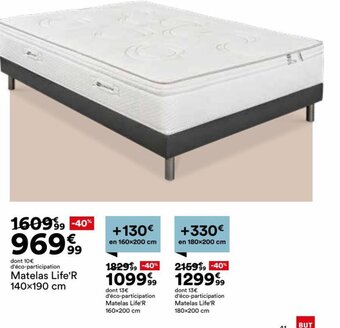 BUT Matelas Life'R offre