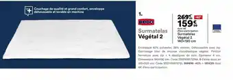 BUT Surmatelas Végétal 2 offre