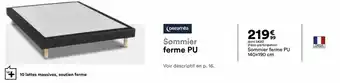 BUT Sommier ferme PU 140x190 cm offre