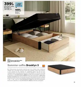 BUT Sommier coffre Brooklyn 3 offre