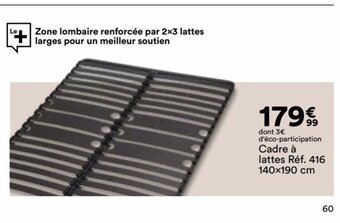 BUT Cadre à lattes offre