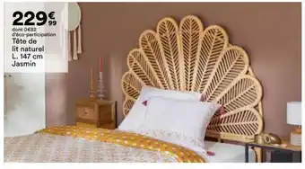 BUT Tête de lit naturel L. 147 cm Jasmin offre