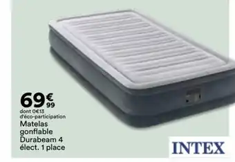 INTEX Matelas gonflable Durabeam 4 élect. 1 place