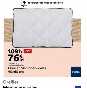 Oreiller Memocervicales 40x60 cm