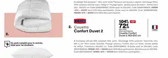 BUT Couette Confort Duvet 2 140x200 cm offre
