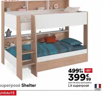 BUT Lit superposé Shelter offre