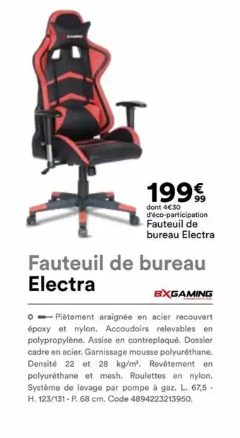 BUT Fauteuil de bureau Electra offre