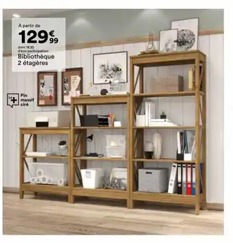 BUT Bibliothèque 2 étagères offre