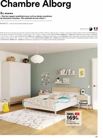 BUT Lit 140x190 cm offre