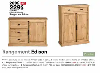 BUT Rangement Edison offre