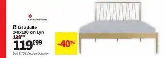 Conforama Lit adulte 140x190cm lyn offre