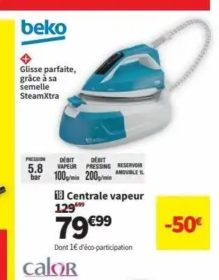 Conforama Centrale vapeur offre