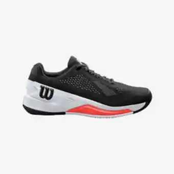 Decathlon Chaussures de tennis homme multicourt - wilson rush pro 4.0 noir blanc rouge offre
