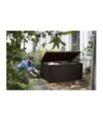 E.Leclerc Brico Keter - coffre de rangement extérieur en résine 630 litres marron - malle de jardin offre