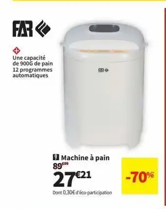 Conforama Machine à pain offre