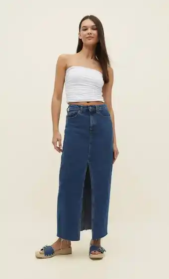 Stradivarius Jupe longue en jean offre