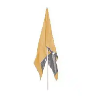 La Foir'Fouille Parasol de plage 2 en 1 - ø 180 cm - curry offre