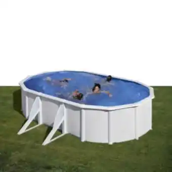 Gamm vert Piscine ovale en acier fidji 6,34m x 3,99m x h: 1,22m - filtration à sable - gré offre
