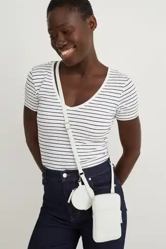 Ensemble - pochette pour téléphone et porte-monnaie - similicuir - 2 pièces