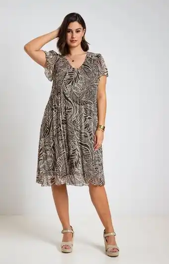Robe imprimée plissée