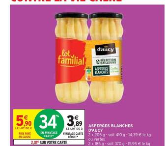 D'aucy asperges blanches
