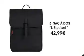 Monoprix L’étudiant sac à dos offre