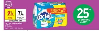 Intermarché Lactel lait uht demi-écrémé offre