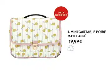 Monoprix Mini cartable poires matelassé offre
