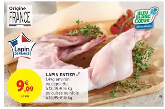 Intermarché Lapin entier offre