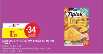 Intermarché Tipiak couscous parfumé aux épices du monde offre