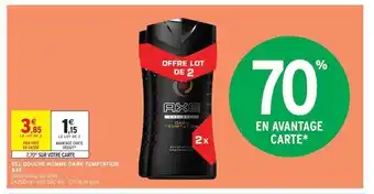 Intermarché Axe gel douche homme dark temptation offre