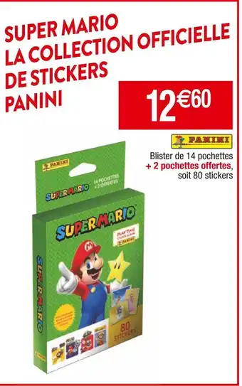 Cora x Carrefour Super mario la collection officielle de stickers panini offre