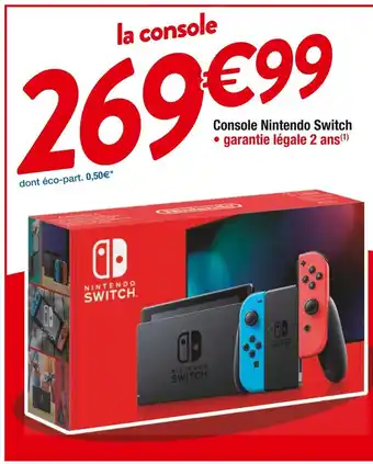 Cora x Carrefour Console nintendo switch offre