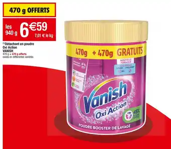 Cora x Carrefour Vanish détachant en poudre oxi action offre