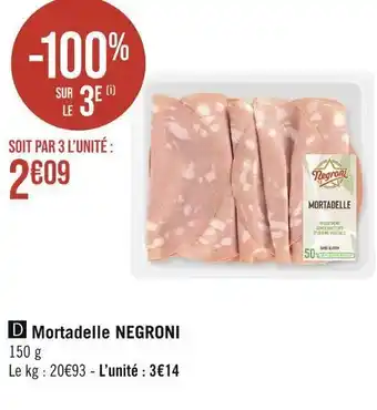 Negroni mortadelle