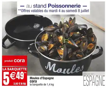 Cora x Carrefour Cora moules d’espagne offre