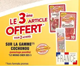 Cora x Carrefour Cochonou le 3 ème article offert pour 2 achetés sur la gamme cochonou offre