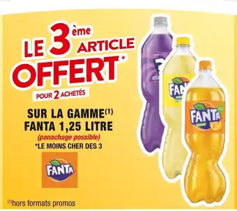Cora x Carrefour Fanta le 3eme article offert pour 2 achetés sur la gamme fanta 1,25 litre offre