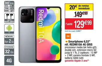 Cora x Carrefour Xiaomi smartphone 6,53” offre