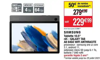 Cora x Carrefour Samsung tablette 10.5” offre