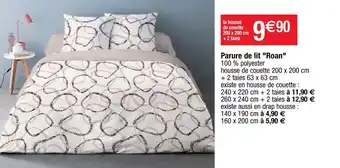 Cora x Carrefour Parure de lit roan offre