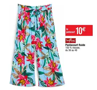 Cora x Carrefour Pantacourt fluide offre