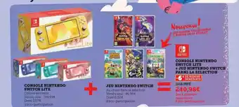 Hyper U Console nintendo switch lite + jeu nintendo switch = console nintendo switch lite + jeu nintendo switch parmi la selecti offre