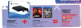 Hyper U Console ps4 standard + 2 jeux ps4 = console ps4 standard + 2 jeux ps4 offre