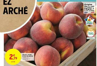 Intermarché Contact Pêche Jaune Et Ou Blanche offre